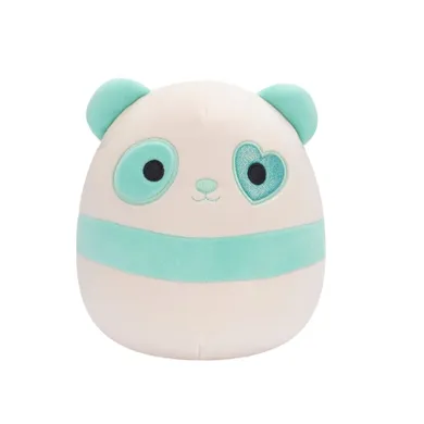 Squishmallows, Little Plush, Schwindt Mint Panda, niebieska panda, maskotka, 19 cm