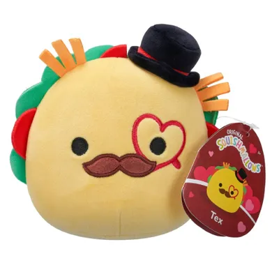 Squishmallows, Little Plush, Tex, żółte taco w meloniku, maskotka, 19 cm