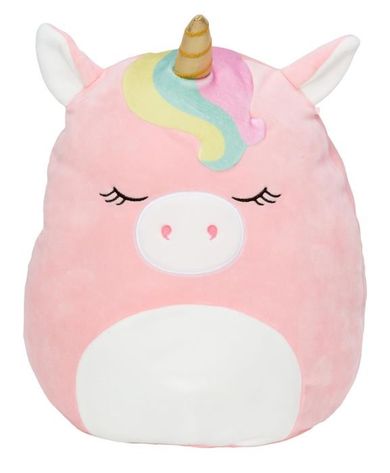 Squishmallows, maskotka, różowy jednorożec, 19 cm