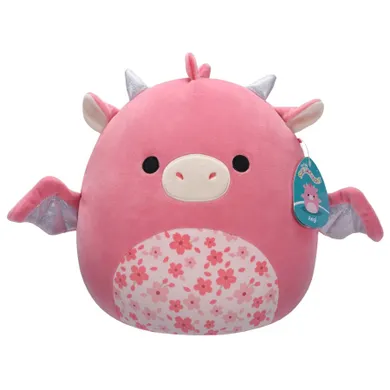 Squishmallows, Medium Plush, Aegi Pink Dragon, różowy smok, maskotka, 30 cm