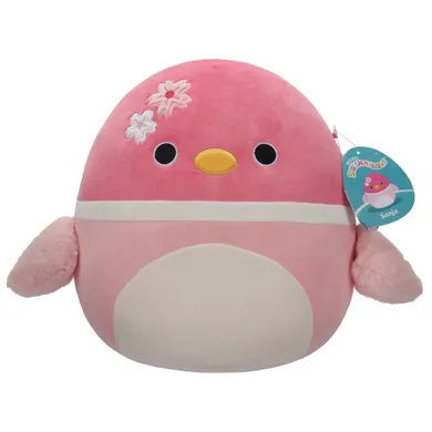 Squishmallows, Medium Plush, Sonja Pink Mallard Duck, różowa kaczka krzyżówka, maskotka, 30 cm