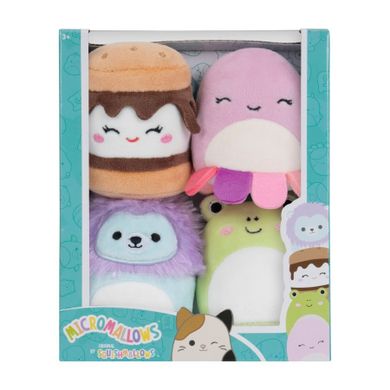 Squishmallows, Micromallows, Wendy, Jeanne, Carmelita, Luciano, zestaw mini maskotek, 6 cm, 4 szt.