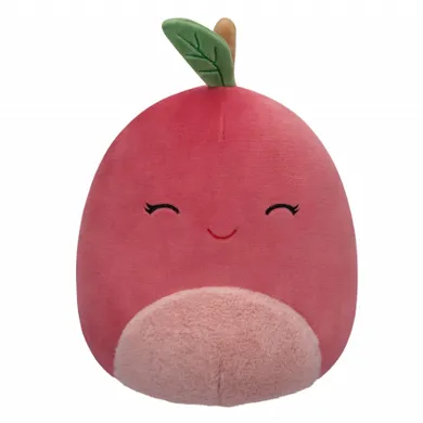 Squishmallows, Red Cherry Closed Eyes & Fuzzy Belly, maskotka, 19 cm
