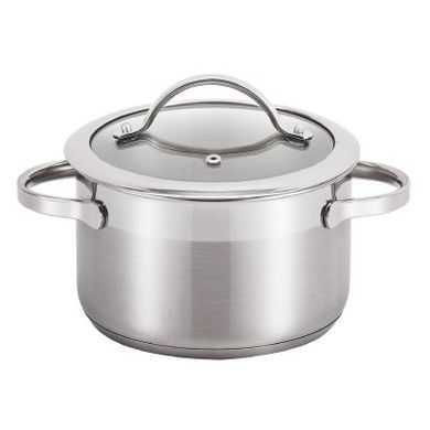 SSW, garnek stalowy z pokrywką, indukcja, 3,6 l, 20 cm