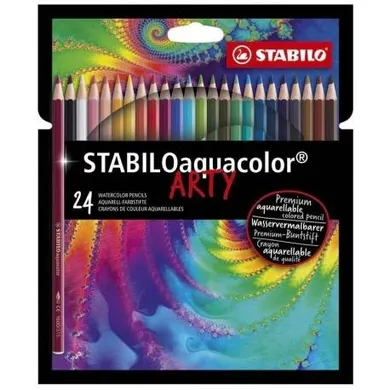 Stabilo, Aquacolor, kredki drewniane, 24 kolory