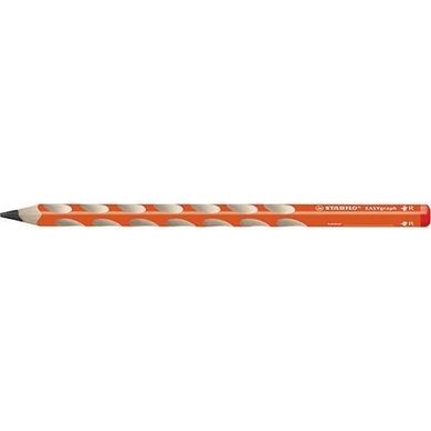 Stabilo, EasyGraph, ołówek, HB, dla praworećznych, pomarańczowy, 12 szt.