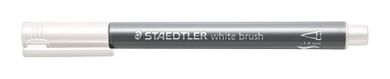 Staedtler, flamaster pędzelkowy Metallic Brush, biały, 1-6 mm