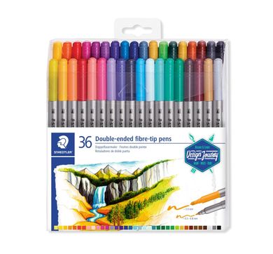 Staedtler, flamastry dwustronne, Design Journey, 3 mm i 0.5-0.8 mm, 36 kolorów