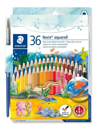 Staedtler, kredki akwarelowe Noris Club, 36 kolorów