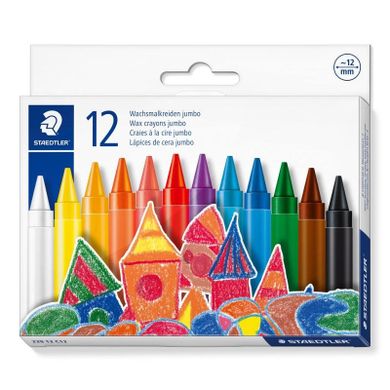 Staedtler, kredki woskowe jumbo, 12 kolorów