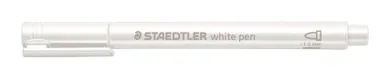Staedtler, marker metaliczny M, biały, okrągła końcówka