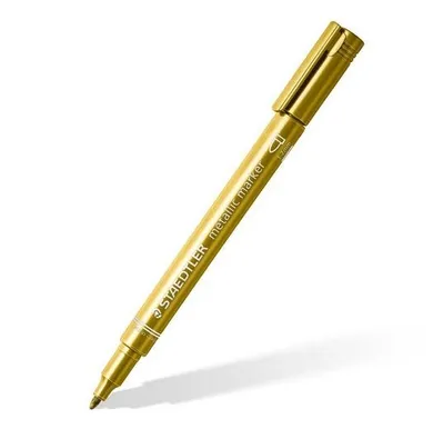 Staedtler, marker metaliczny, Metallic, złoty, okrągła końcówka