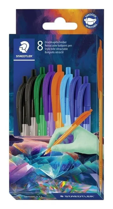 Staedtler, Multiverse, długopis trójkątny, 8 kolorów