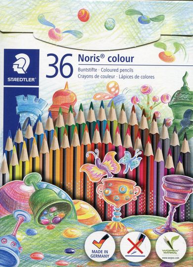 Staedtler, Noris colour Wopex, kredki trójkątne, 36 kolorów