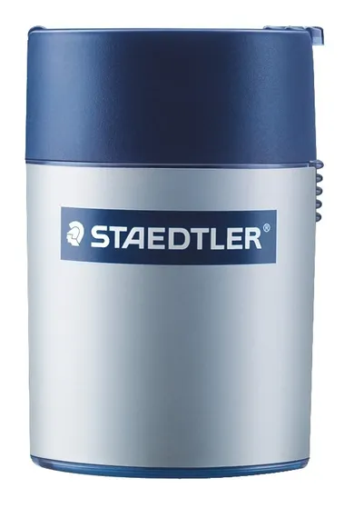 Staedtler, temperówka z pojemnikiem, srebrna, pojedyncza