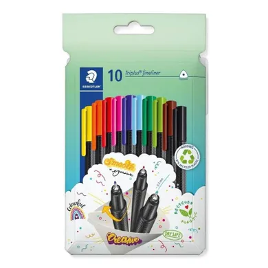 Staedtler, Triplus, cienkopis, 0,3 mm, 10 kolorów