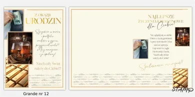 Stamp, Grande, Karnet + koperta, Urodziny