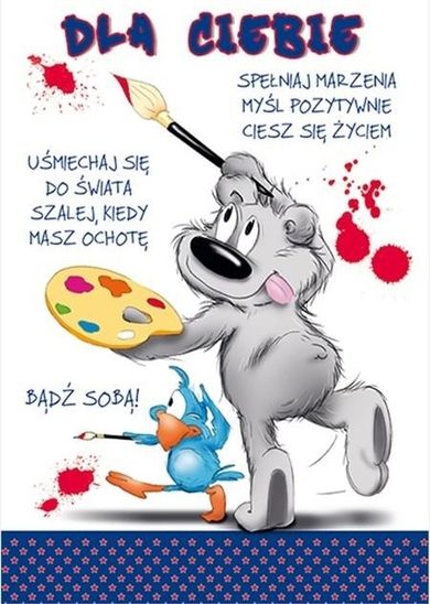 Stamp, Happy, karnet B6 + koperta