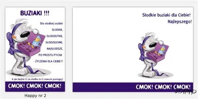 Stamp, Happy, karnet B6 + koperta