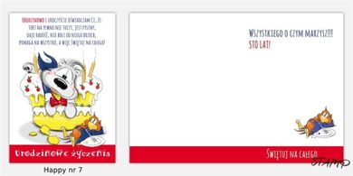 Stamp, Happy, karnet B6 + koperta