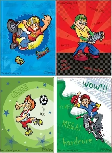 Stamp, teczka z gumką, A4, Young, 1 szt.