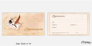 Stamp, zaproszenia, 10 szt.
