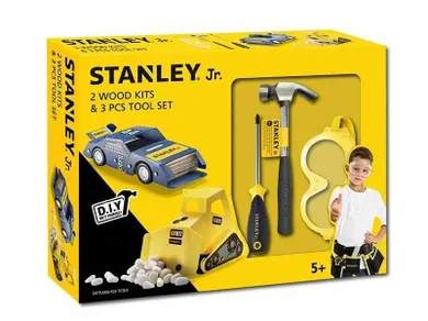 Stanley, zestaw samochodów i narzędzi, 5 elementów