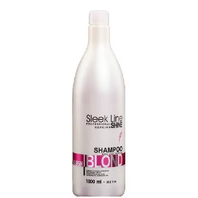 Stapiz, Sleek Line Blush Blond, szampon nadający różowy odcień do włosów blond z jedwabiem, 1000 ml