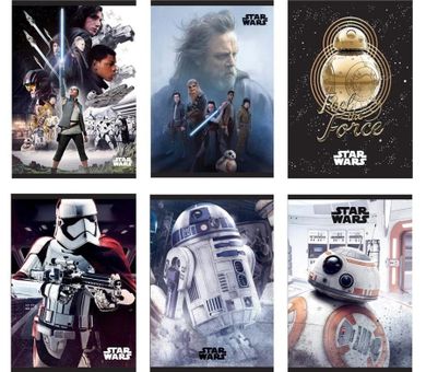 Star Wars, zeszyt A5, 54 kartki, kratka, 10 szt.