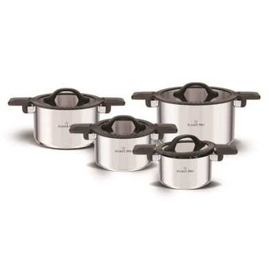 Starke Pro, Creativo, zestaw garnków, 16/18/20/24 cm, 8 elementów