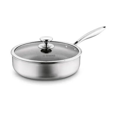 Starke Pro, Linesta Steel, patelnia głęboka nierdzewna, 28-8 cm