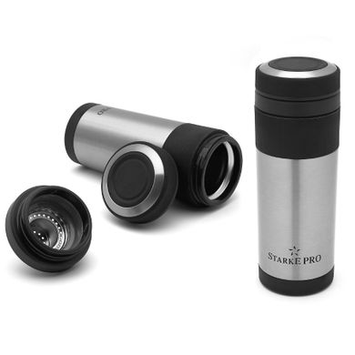 Starke Pro, Traveler, kubek termiczny, 400 ml + sitko