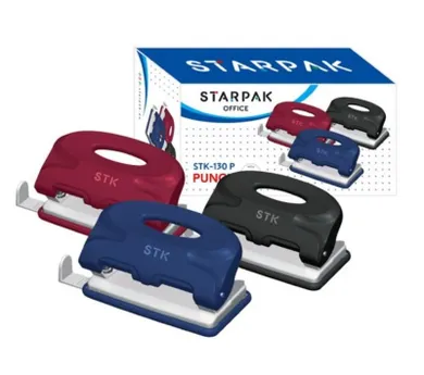 Starpak, dziurkacz plastikowy, granatowy