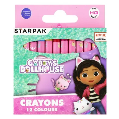 Starpak, Koci Domek Gabi, kredki woskowe, 12 kolorów