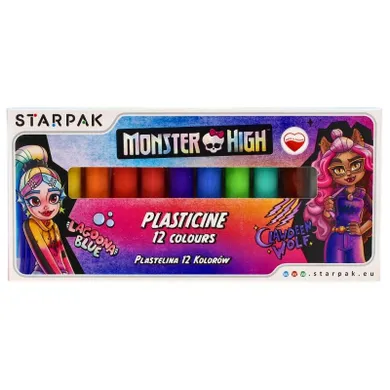 Starpak, Monster High, plastelina, 12 kolorów