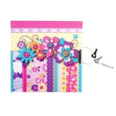 Starpak, pamiętnik zamykany, Flowers, 135-135 mm