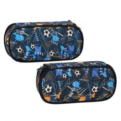 Starpak, piórnik owalny, Football Blue