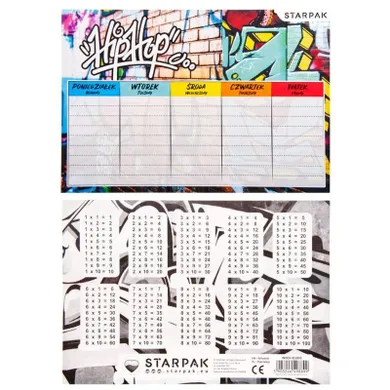 Starpak, plan lekcji, graffiti