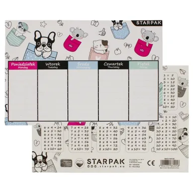 Starpak, plan lekcji, minisy