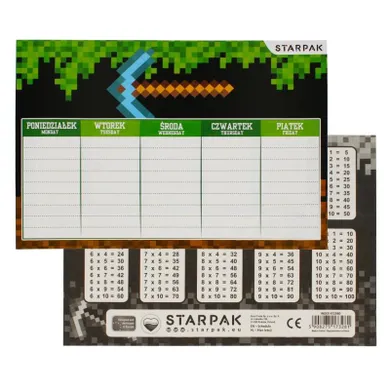 Starpak, plan lekcji, pixel game