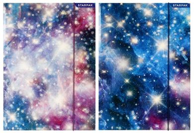 Starpak, teczka z gumką A4, Galaxy, 1 szt.