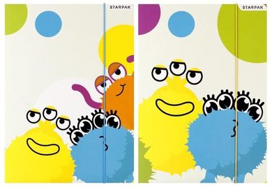 Starpak, teczka z gumką A4, Monsters, 1 szt.