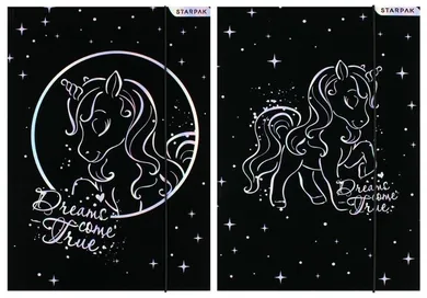 Starpak, teczka z gumką, A4, Unicorn, 1 szt.