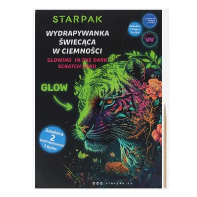 Starpak, wydrapywanka świecąca w ciemności