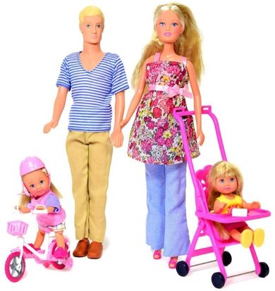 Steffi Love, rodzina z 2 córkami, lalka w ciąży
