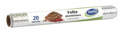 Stella, folia aluminiowa z tłoczeniem, 20 m