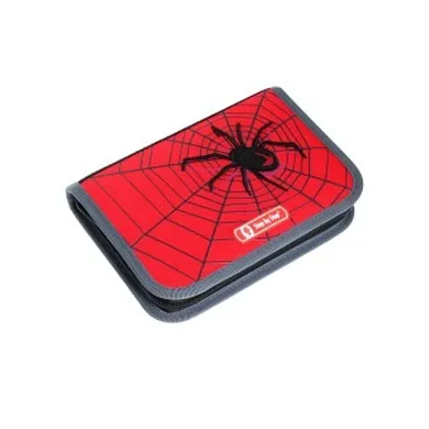 Step by Step, piórnik rozkładany, potrójny, z wyposażeniem, Black Widow