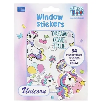 Sticker Boo, naklejki na okno, Unicorn