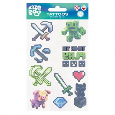 StickerBoo, tatuaż, Pixel