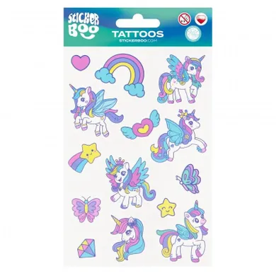 StickerBoo, tatuaż, Unicorn